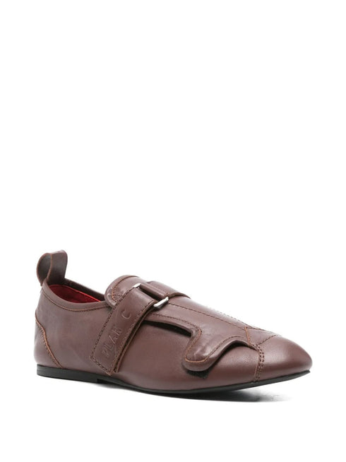PLAN C BUCKLE STRAP SNEAKERS
